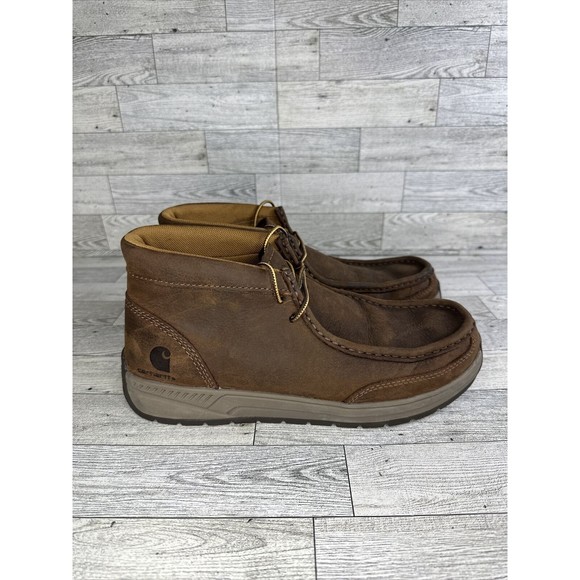 Carhartt Men's 4" Lightweight Soft Toe Wedge Chukka Bootie Size 8 Dark Bison GUC - Picture 1 of 5